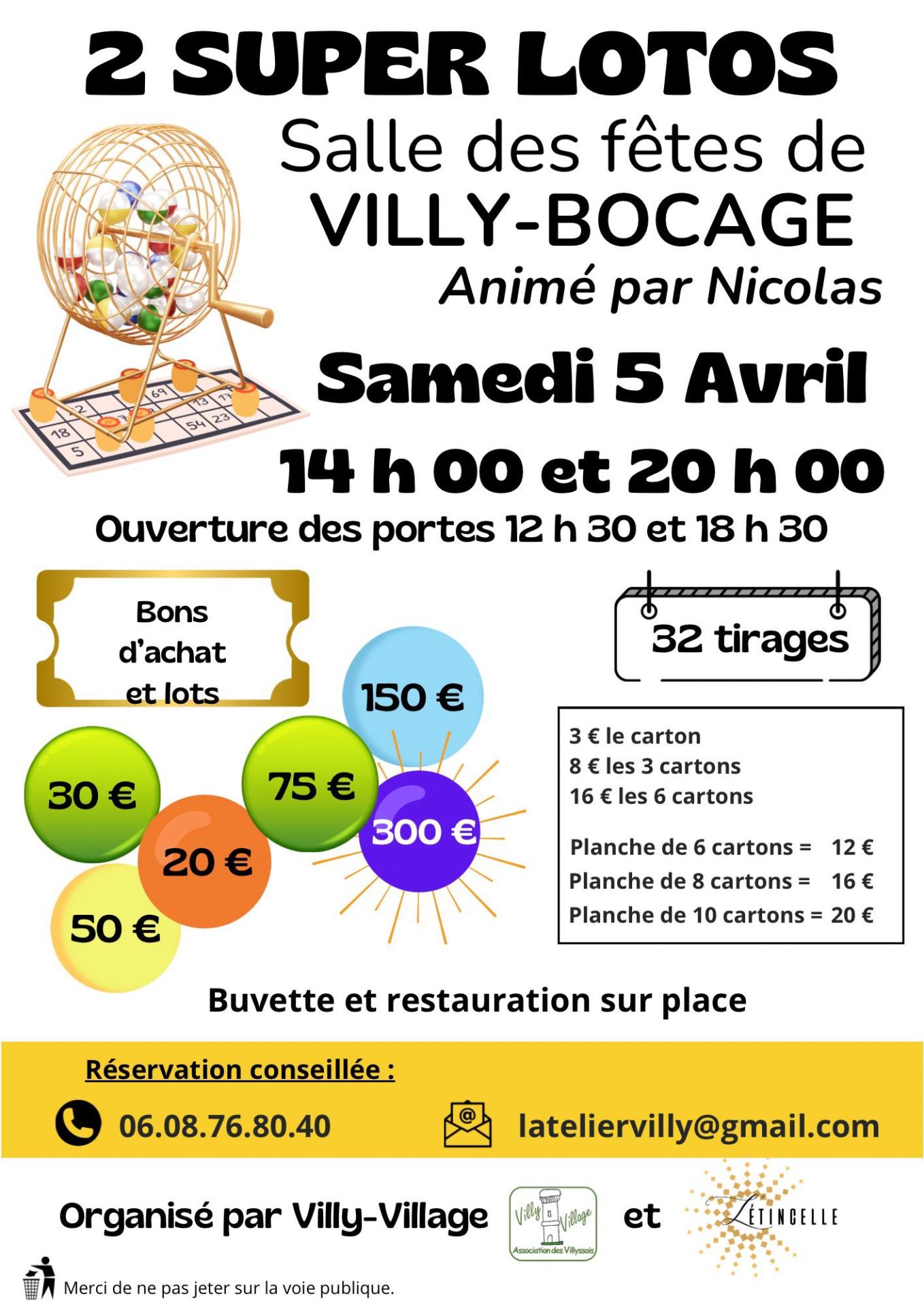 Affiche flyers loto 5 04 25